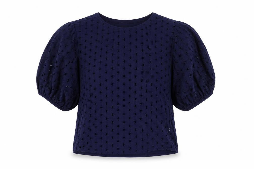 Womens UK Size 10 La Redoute Blue Basic Blouse