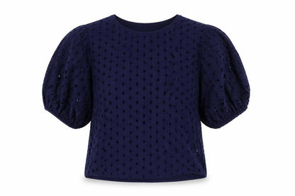 Womens UK Size 10 La Redoute Blue Basic Blouse