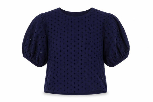 Womens UK Size 10 La Redoute Blue Basic Blouse