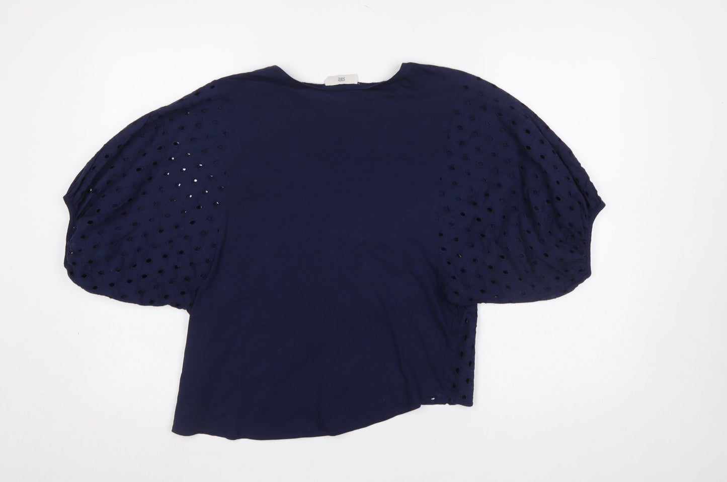 Womens UK Size 10 La Redoute Blue Basic Blouse