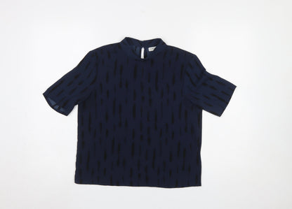 Womens UK Size 8 Jacqueline de Yong Blue Basic Blouse