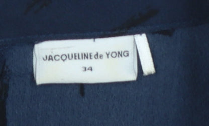 Womens UK Size 8 Jacqueline de Yong Blue Basic Blouse