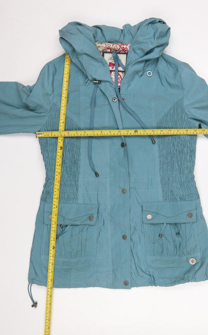 Womens UK Size M Paco Boutique Blue Anorak Coat