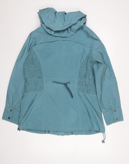 Womens UK Size M Paco Boutique Blue Anorak Coat