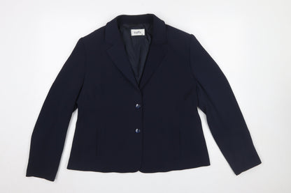 Womens UK Size 16 Traffic Regular Blue Blazer