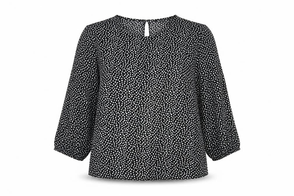 Womens UK Size 12 Bonmarché Black Basic Blouse
