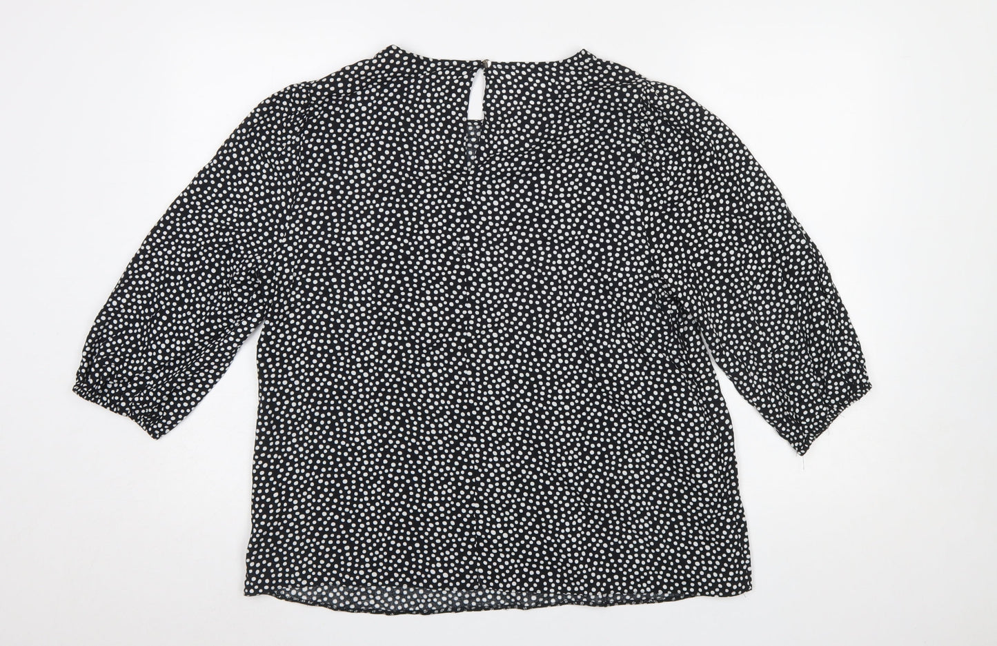 Womens UK Size 12 Bonmarché Black Basic Blouse