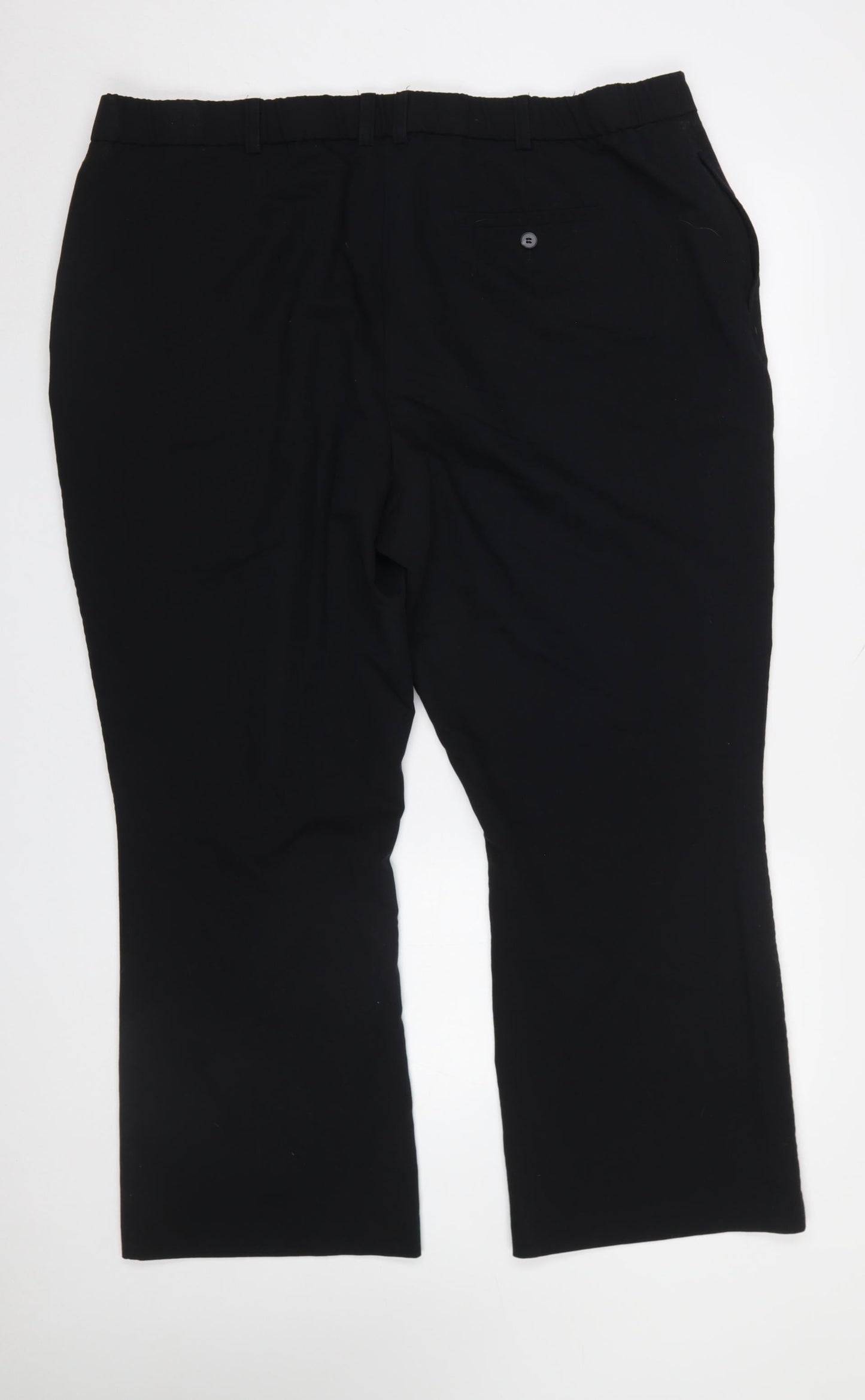 Womens UK Size 12 Dunnes Regular Fit Dress Pants Black Trousers