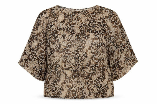 Womens UK Size L VILA Brown Kimono Blouse