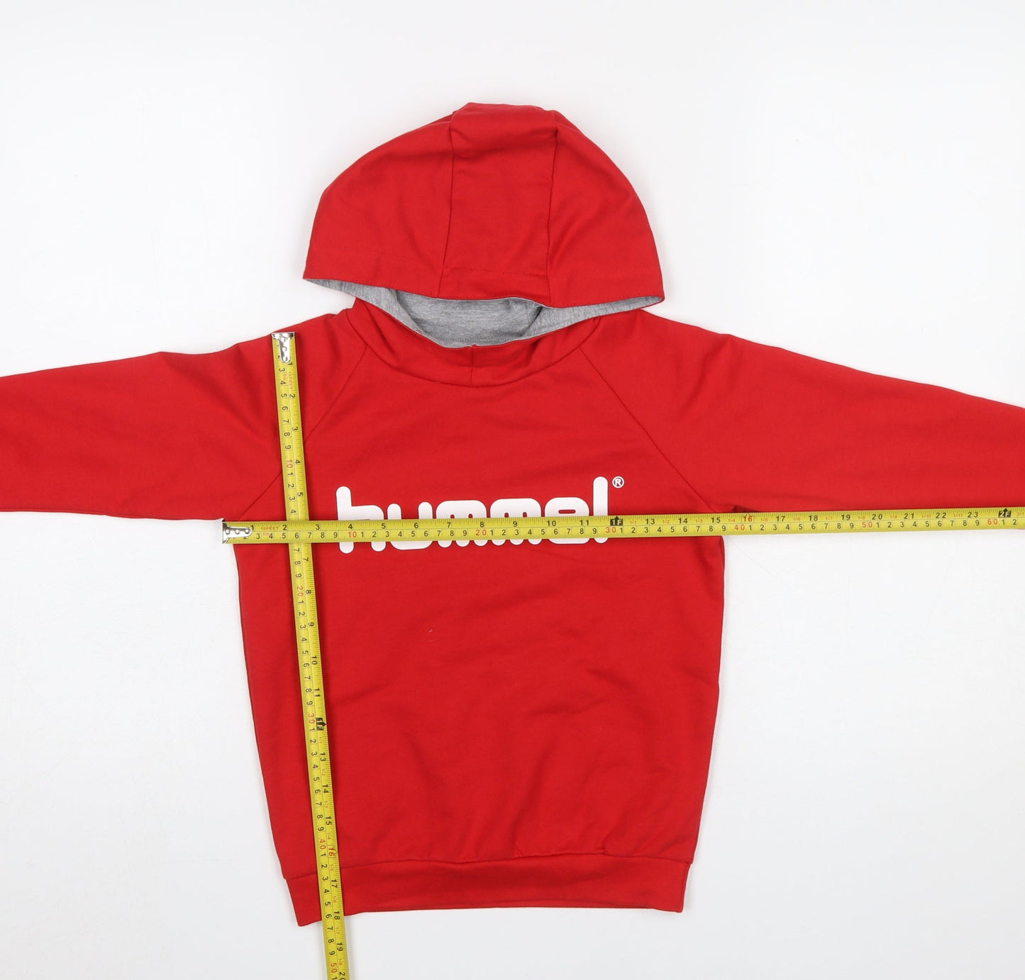 Boys UK Size 6 Years Hummel Red Pullover Hoodie