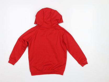 Boys UK Size 6 Years Hummel Red Pullover Hoodie