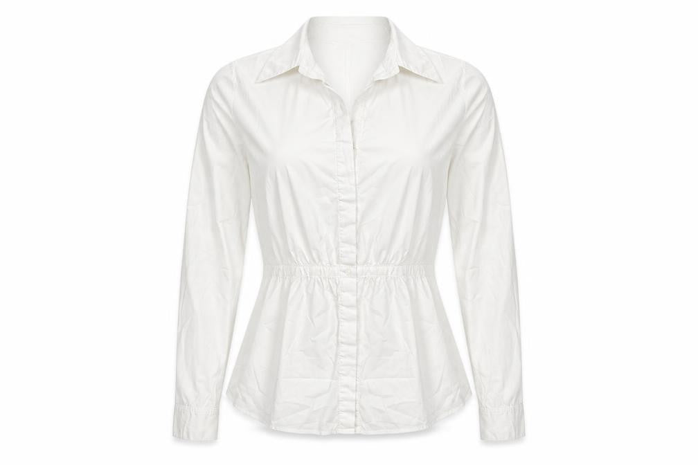 Womens UK Size 12 Sandwich White Basic Blouse