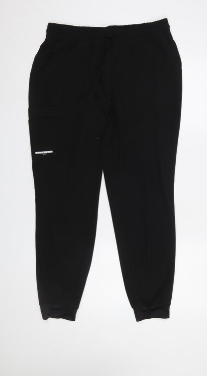 Womens UK Size M Skechers Regular Fit Cargo Black Trousers