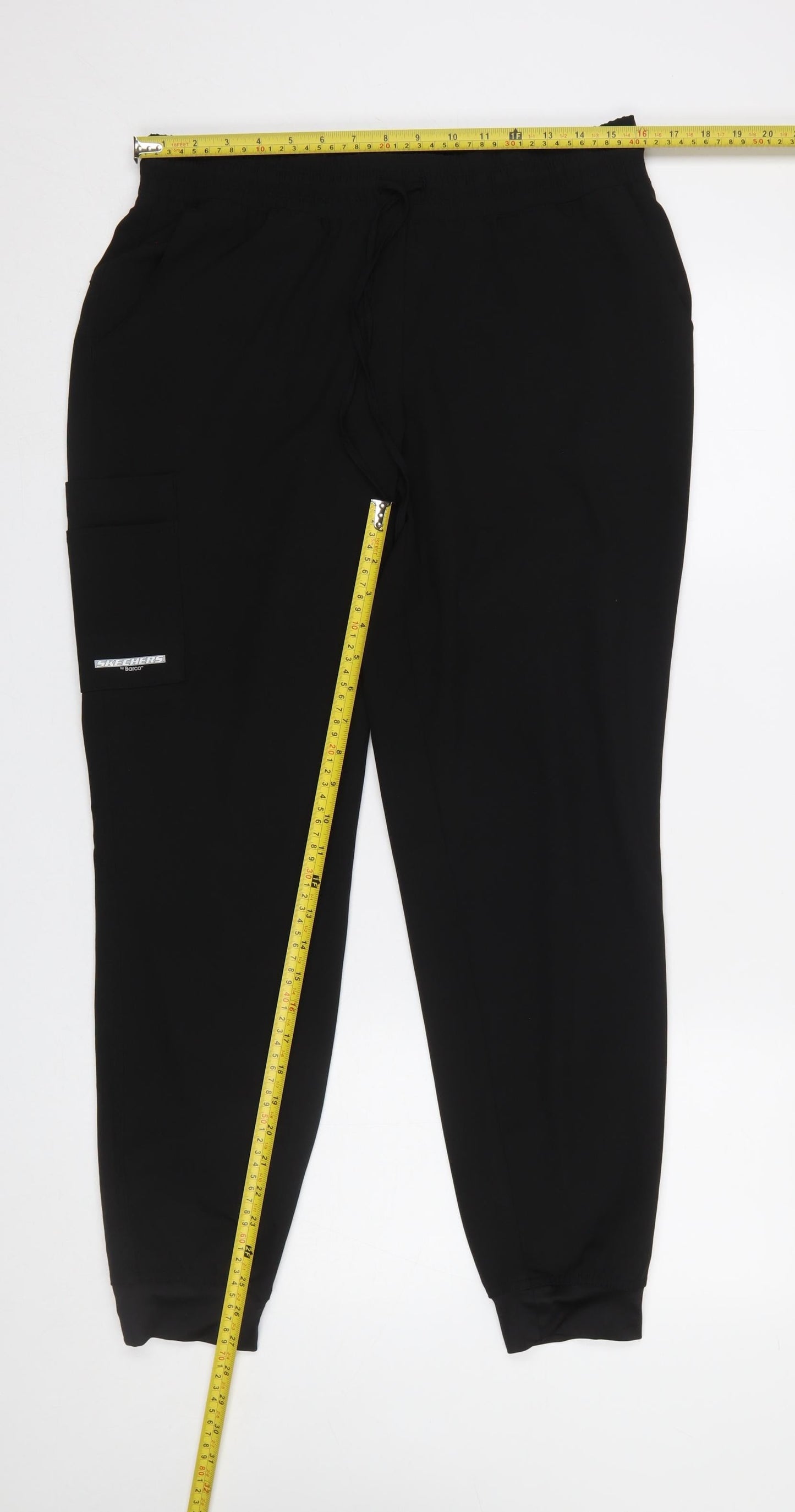 Womens UK Size M Skechers Regular Fit Cargo Black Trousers
