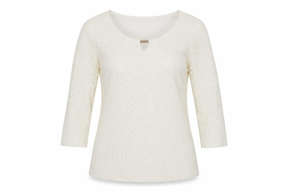 Womens UK Size 8 Dunnes Stores Ivory Basic Blouse