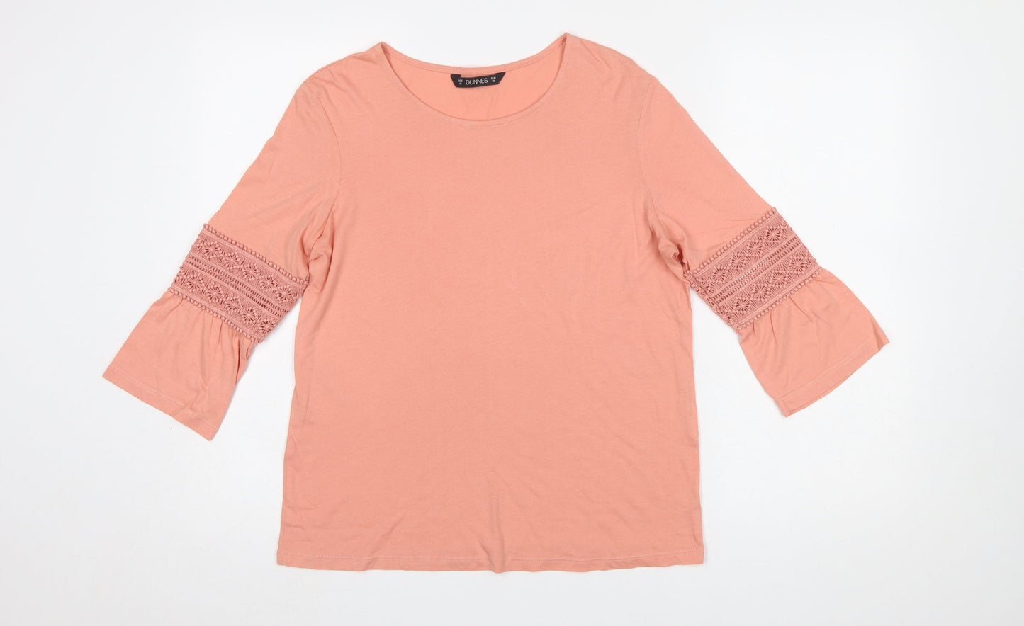 Womens UK Size 10 Dunnes Pink Tunic T-Shirt