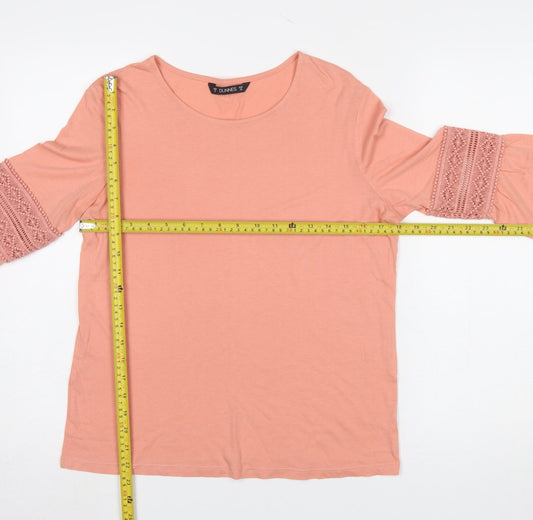 Womens UK Size 10 Dunnes Pink Tunic T-Shirt