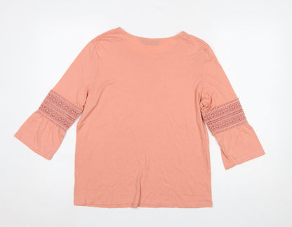 Womens UK Size 10 Dunnes Pink Tunic T-Shirt
