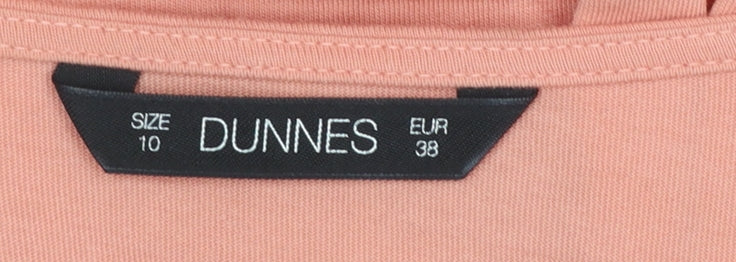 Womens UK Size 10 Dunnes Pink Tunic T-Shirt