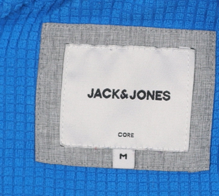 Mens UK Size M JACK & JONES Grey Windbreaker Coat
