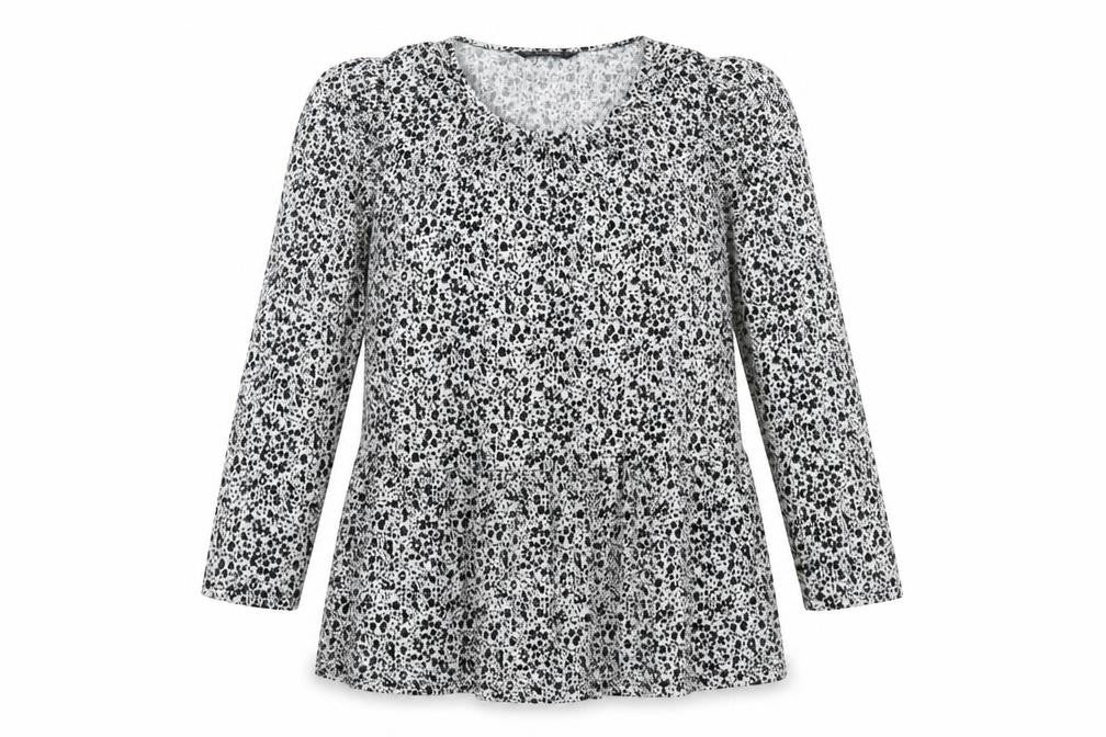 Womens UK Size 12 Dunnes Stores Black Tunic Blouse