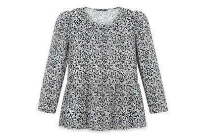 Womens UK Size 12 Dunnes Stores Black Tunic Blouse