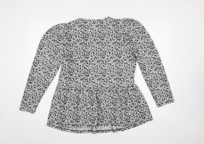 Womens UK Size 12 Dunnes Stores Black Tunic Blouse