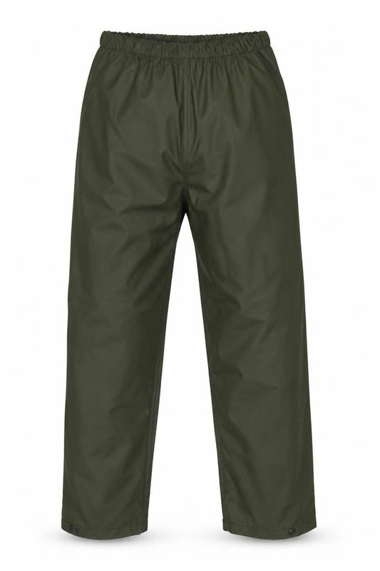 Fort Workwear Boys Green 11-12 Years Waterproof Rain Trousers