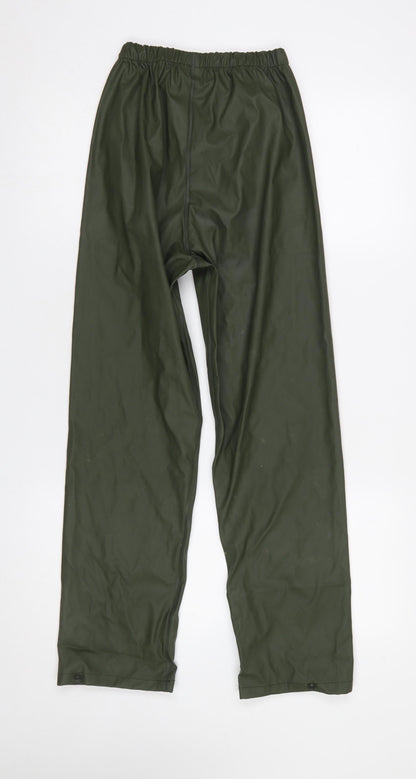 Fort Workwear Boys Green 11-12 Years Waterproof Rain Trousers
