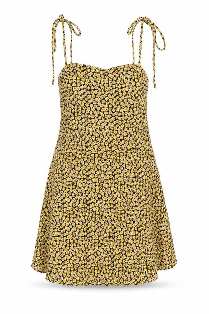 Front view of ASOS Women’s Multicoloured Floral Cotton Slip Dress, size UK 14