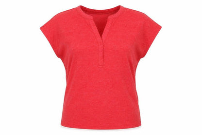 Womens UK Size S Jessica Graaf Red Basic T-Shirt