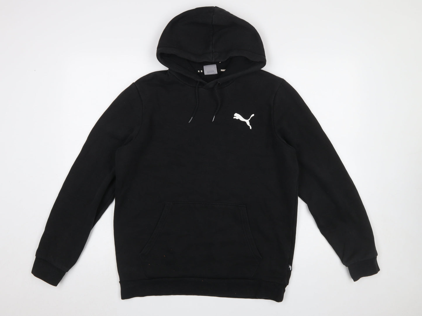 Mens UK Size M PUMA Black Pullover Hoodie