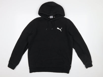 Mens UK Size M PUMA Black Pullover Hoodie