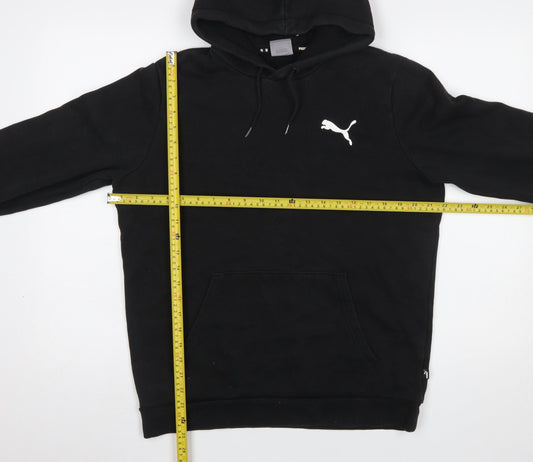 Mens UK Size M PUMA Black Pullover Hoodie