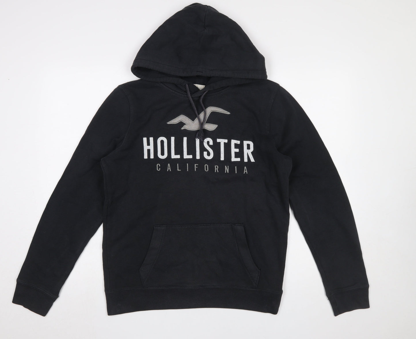 Mens UK Size S Hollister Black Pullover Hoodie