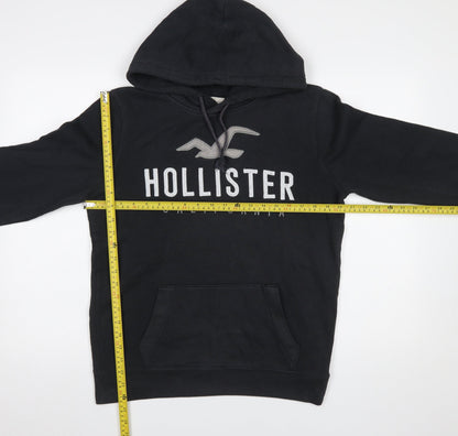 Mens UK Size S Hollister Black Pullover Hoodie