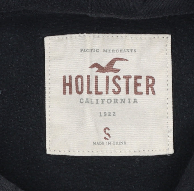 Mens UK Size S Hollister Black Pullover Hoodie