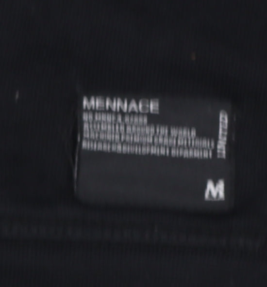 Mens UK Size M Mennace Black Pullover Hoodie
