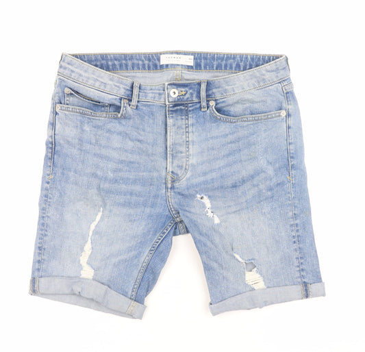 Mens UK Size 32 Topman Slim Fit Shorts Shorts