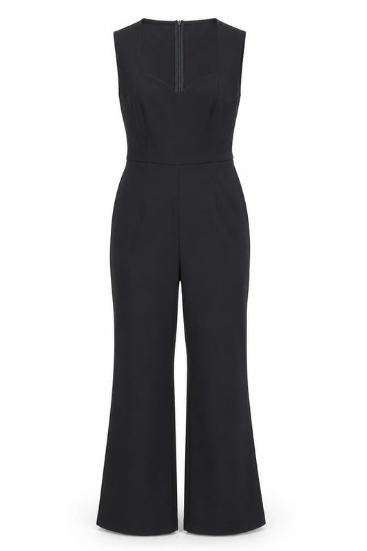 Womens UK Size 10 Girl in Mind One-Piece Black Jumpsuit
