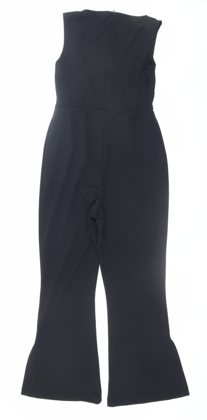 Womens UK Size 10 Girl in Mind One-Piece Black Jumpsuit