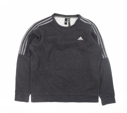 Mens UK Size M adidas Black Pullover Sweatshirt