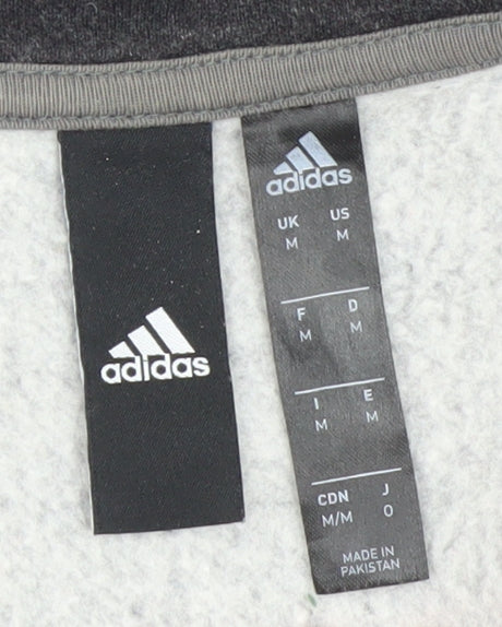 Mens UK Size M adidas Black Pullover Sweatshirt