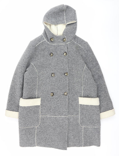 Womens UK Size 18 Marks and Spencer Grey Overcoat