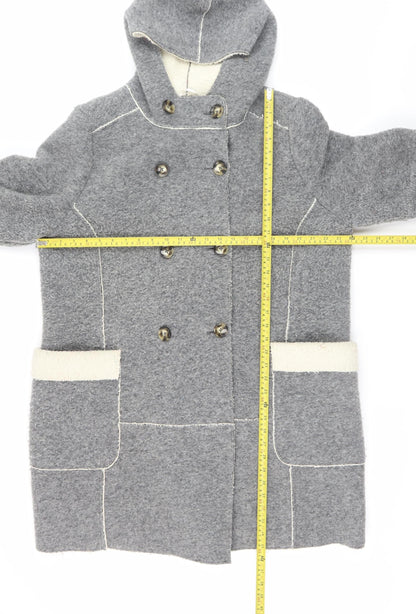Womens UK Size 18 Marks and Spencer Grey Overcoat