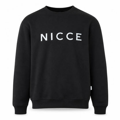 Mens UK Size M NICCE Black Pullover Sweatshirt