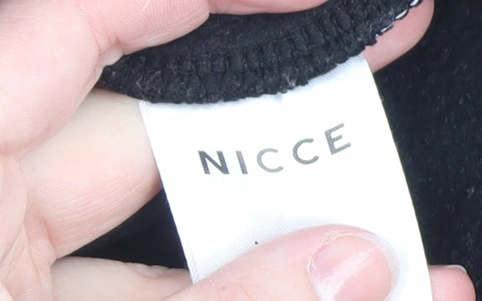 Mens UK Size M NICCE Black Pullover Sweatshirt