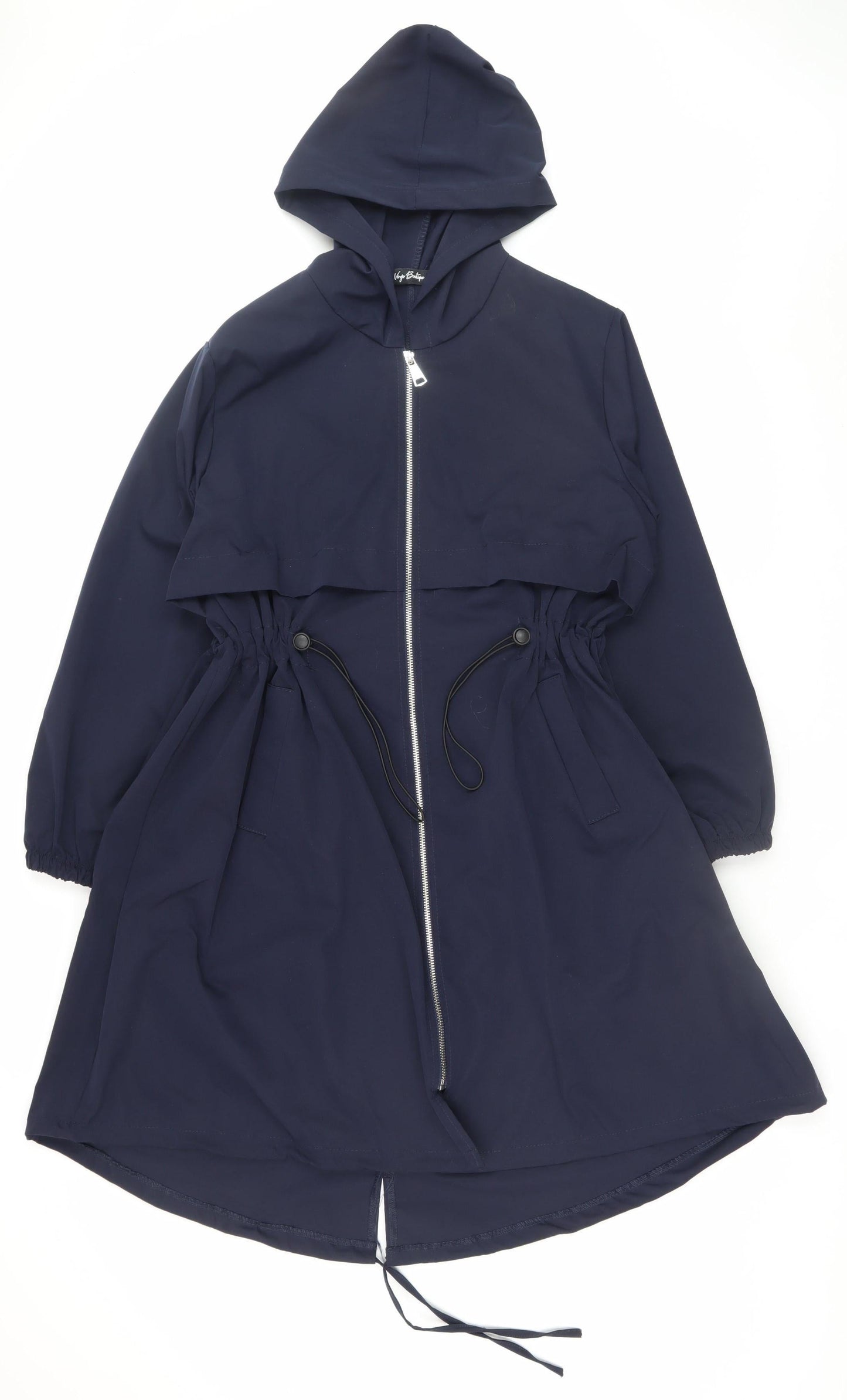 Womens UK Size 10 Virgo Boutique Blue Parka Coat