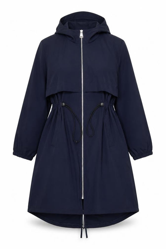 Womens UK Size 10 Virgo Boutique Blue Parka Coat
