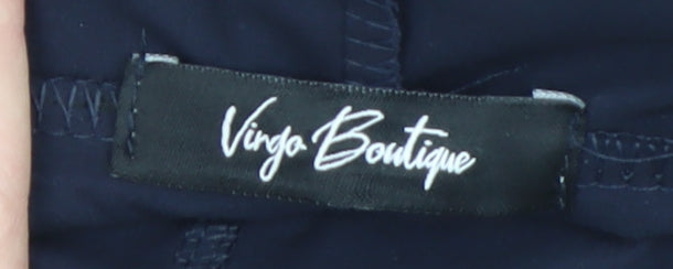 Womens UK Size 10 Virgo Boutique Blue Parka Coat